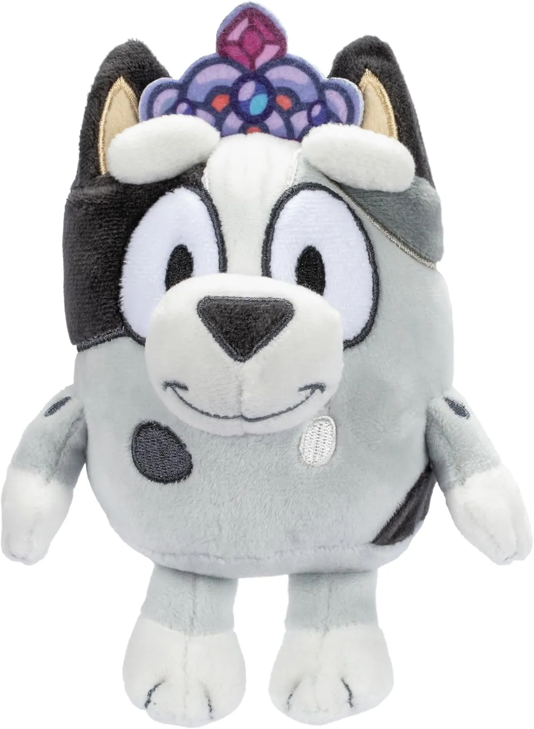 Bluey and Friends – 2 Pack Soft Stuffed Animals (Princess Muffin & Winton), Approximately 6 Inches – Cuddly Plush Toys for Kids, Embroidered Faces, Travel Size, Gift for Toddlers Ages 3 