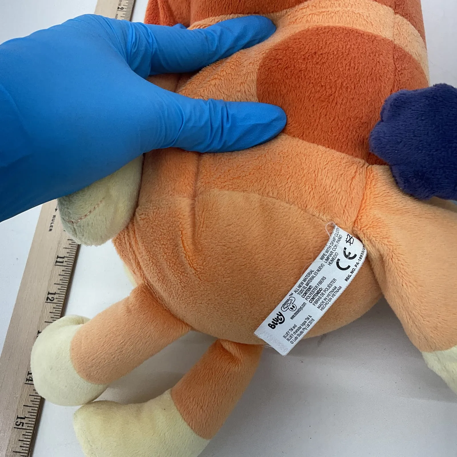 Bluey Cartoon Character Blue Brown Dog Plush Dolls Stuffed Animals Toys