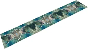 Boho Table Runner Linen Table Runner Ocean Animal Manatee Farmhouse Tables Runners Vintage Table Scarf Kitchen Dining Tables Decoration for Home Party Holiday Wedding Decor