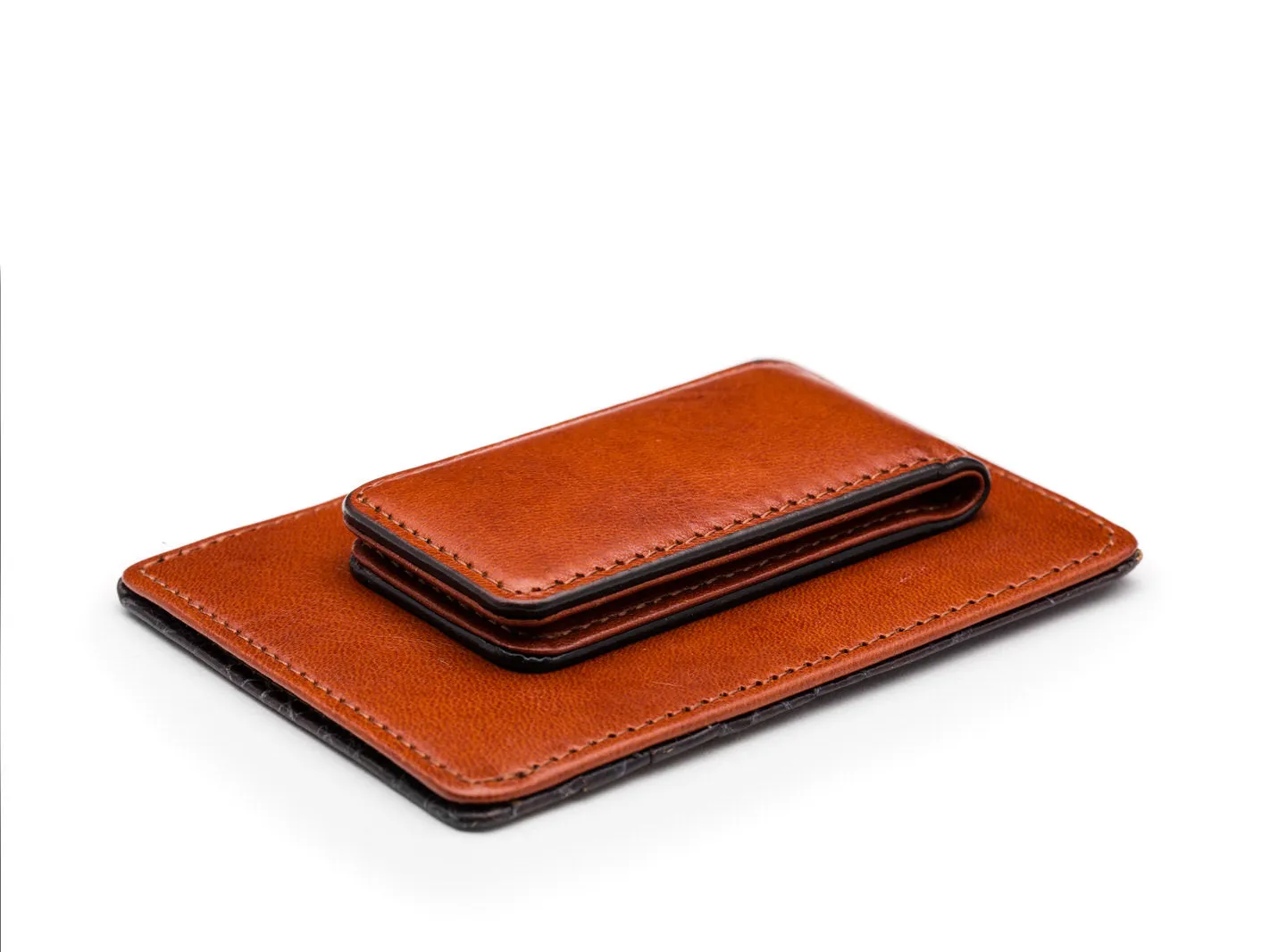 Bosca Men's Vintage Croco - Front Pocket Wallet