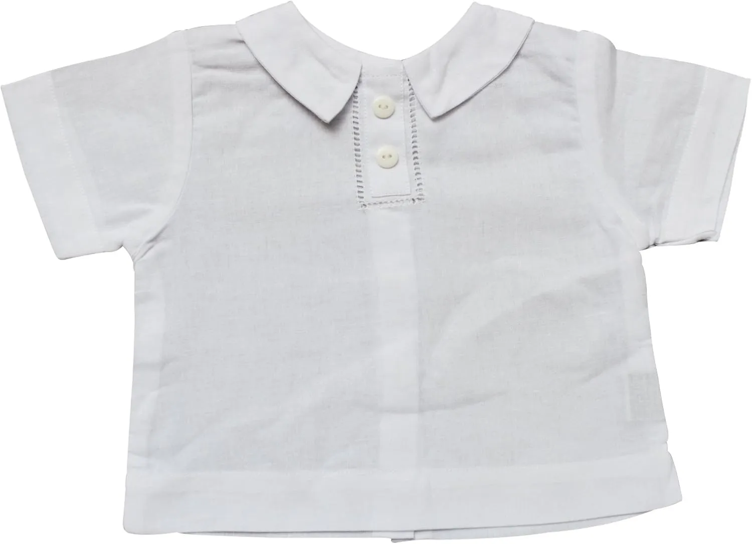 Boys Christening & Baptism Outfit – 3 Piece Set with Bonnet, Adjustable Suspenders, Designed in USA