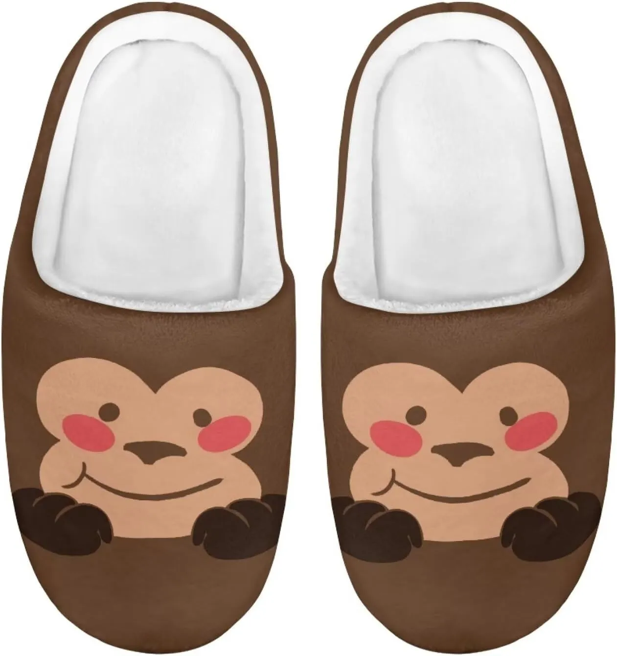Boys Girls Slippers Plush Warm House Shoes Breathable Kids Flannel Fuzzy Slippers Winter Non Slip Indoor Cotton Shoes US 9-15