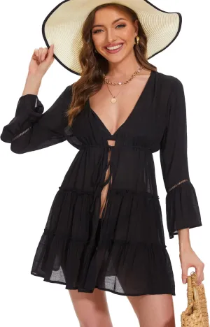 Breezy Lane Swimsuit Coverup Vacation Outfits for Women Beach Pool Cover Up for Swim Beach Dresses