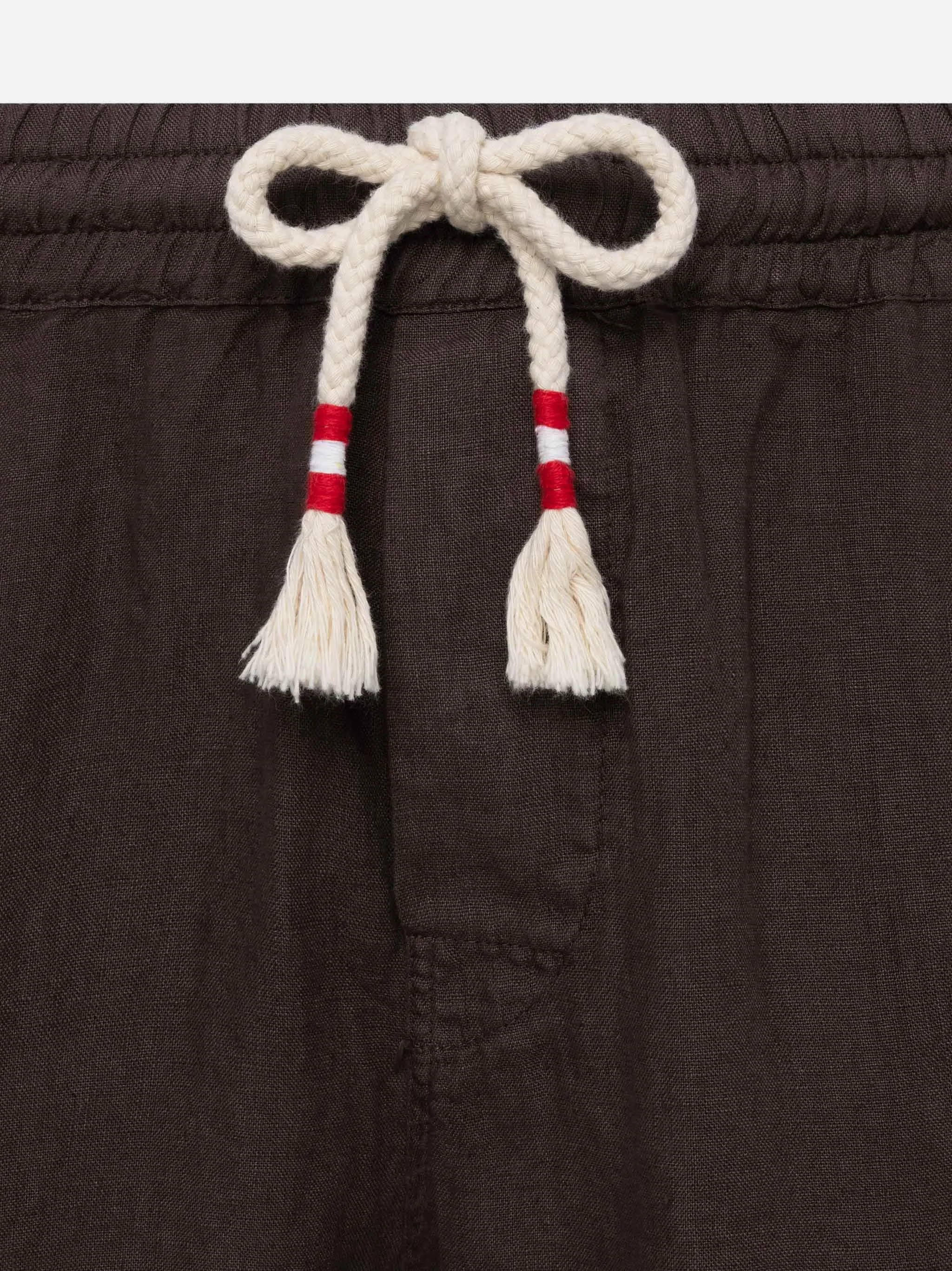 Brown linen bermuda Marseille
