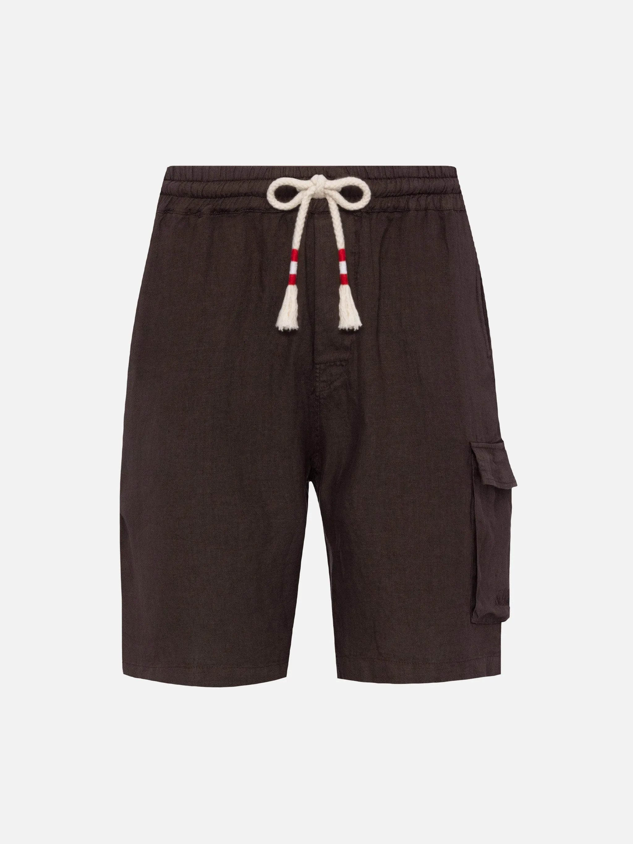 Brown linen bermuda Marseille