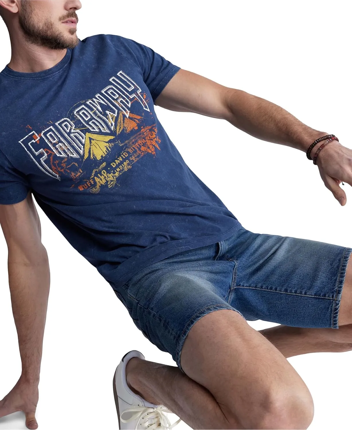 Buffalo David Bitton Men's Relaxed Straight Dean Denim Shorts