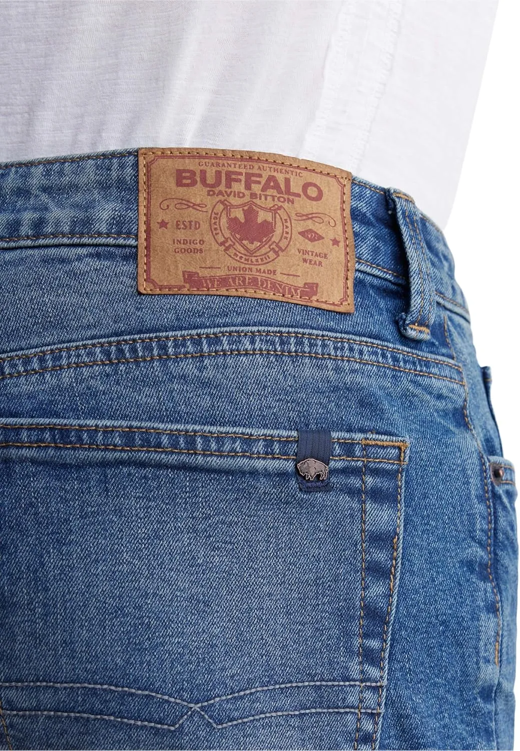 Buffalo David Bitton Men's Relaxed Straight Dean Denim Shorts
