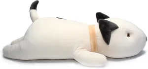 Bull Terrier Dog Big Hugging Pillow Soft Plush Toy Stuffed Animals White 21"