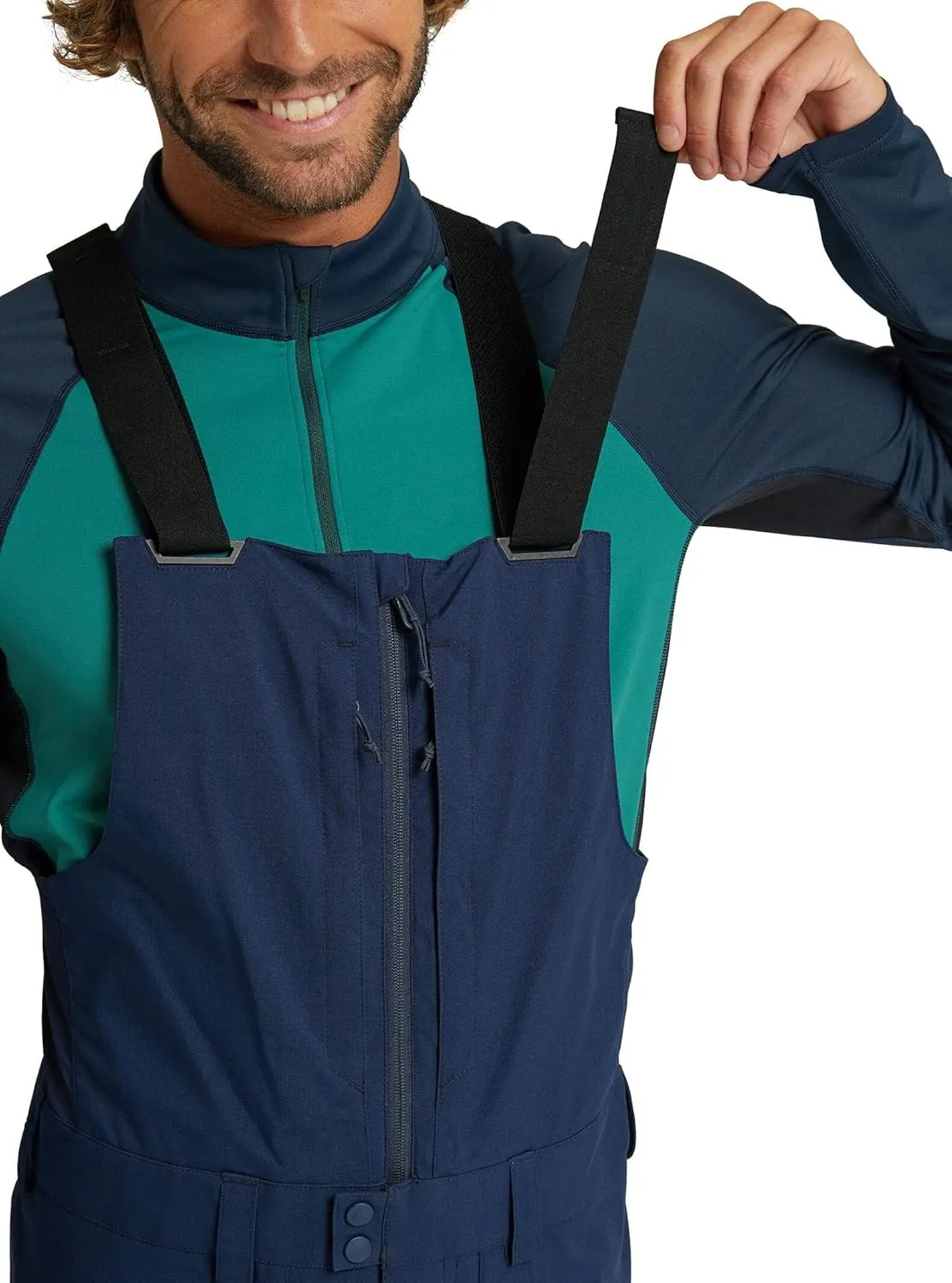 Burton Mens' Reserve 2L Waterproof Snow Bib Pants (Short)