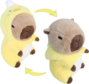 Capybara - Duck Stuffed Animal Capybara Wearing Yellow Duck Costume Plushies Dressed as Cute Funny Plush Toys for Kids Stuffed Animals Gift for Lover 10 Inch