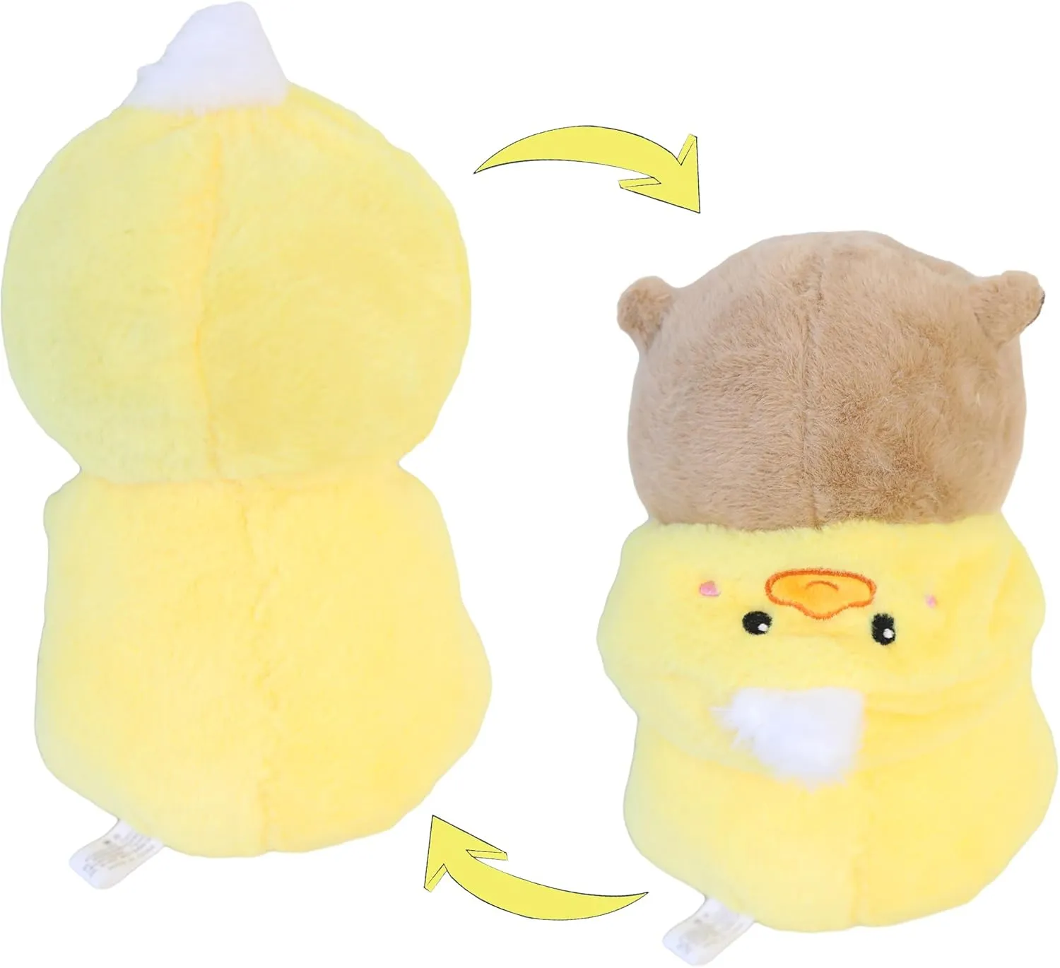 Capybara - Duck Stuffed Animal Capybara Wearing Yellow Duck Costume Plushies Dressed as Cute Funny Plush Toys for Kids Stuffed Animals Gift for Lover 10 Inch