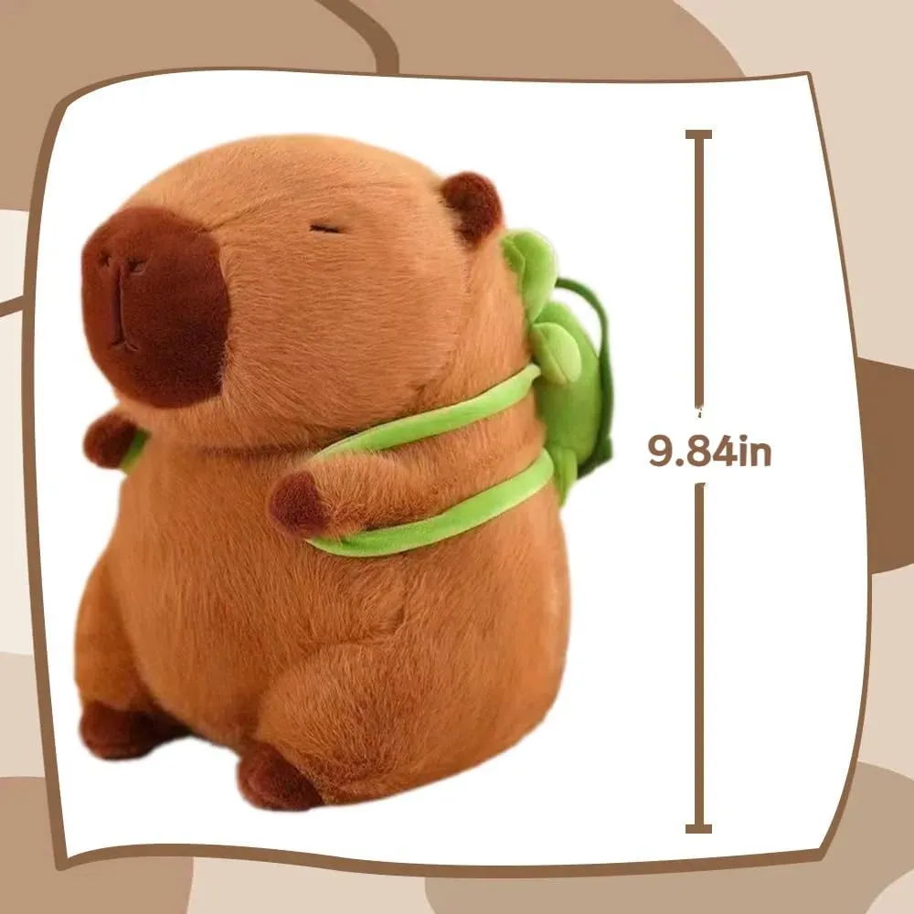 Capybara Plush Toy Costume Cute Capybara Ultra-Soft Stuffed Animal for Children Soft Plushie Pillow & Birthday Gift for Kids, Boys and Girls Home Decoration 9 inches(Turtle)