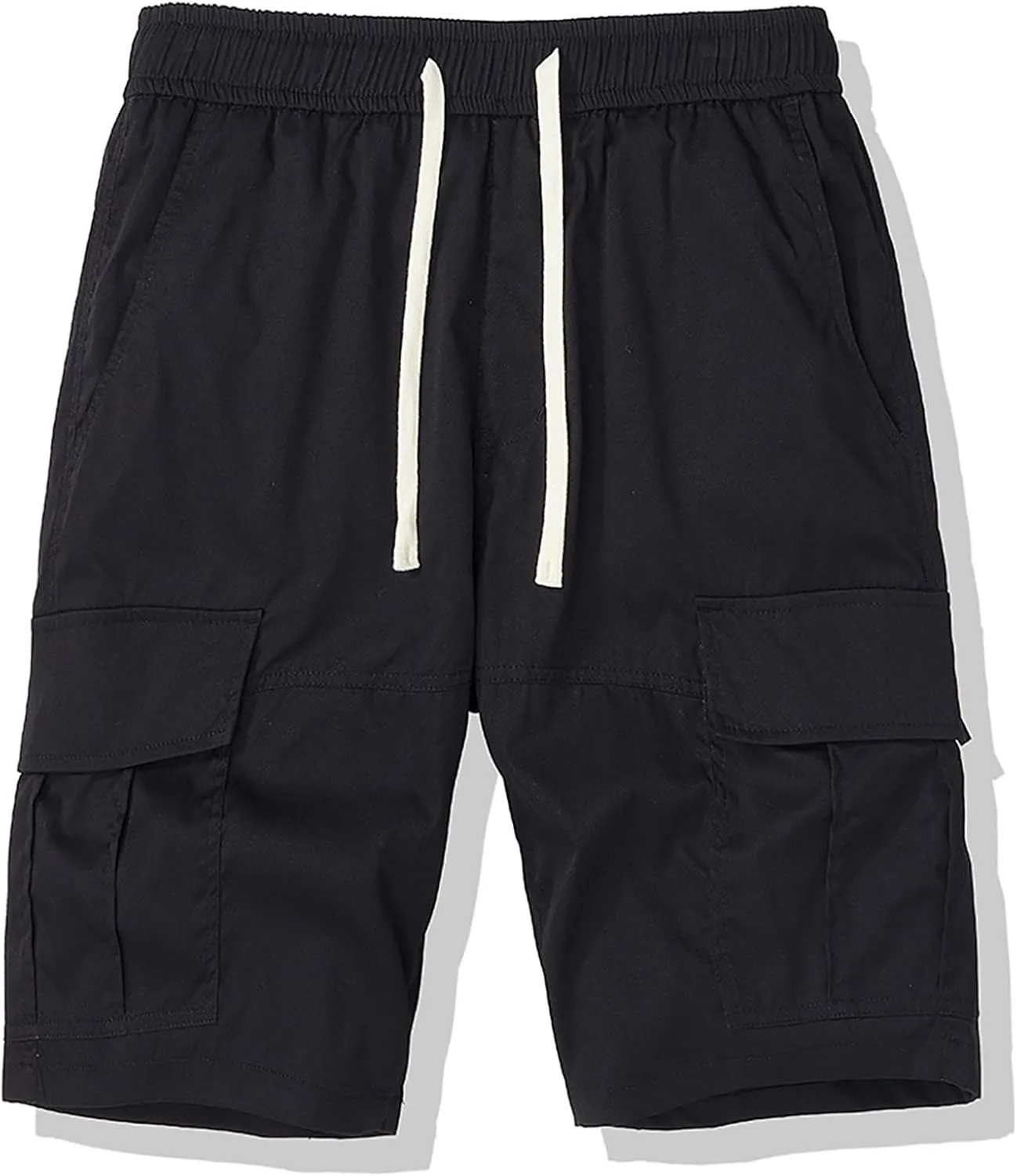 Cargo Shorts for Men Stretch Waist Casual Loose Drawstring Quick Dry Hiking Tactical Outdoor Work Shorts Summer 2025