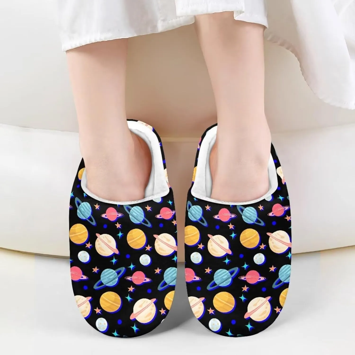 Cartoon Children's Plush Slippers for Boys Girls House Fuzzy Non-Slip Winter Warm Fluffy Lightweight Comfort Soft Indoor Outdoor Washable Slippers US Size 9-15