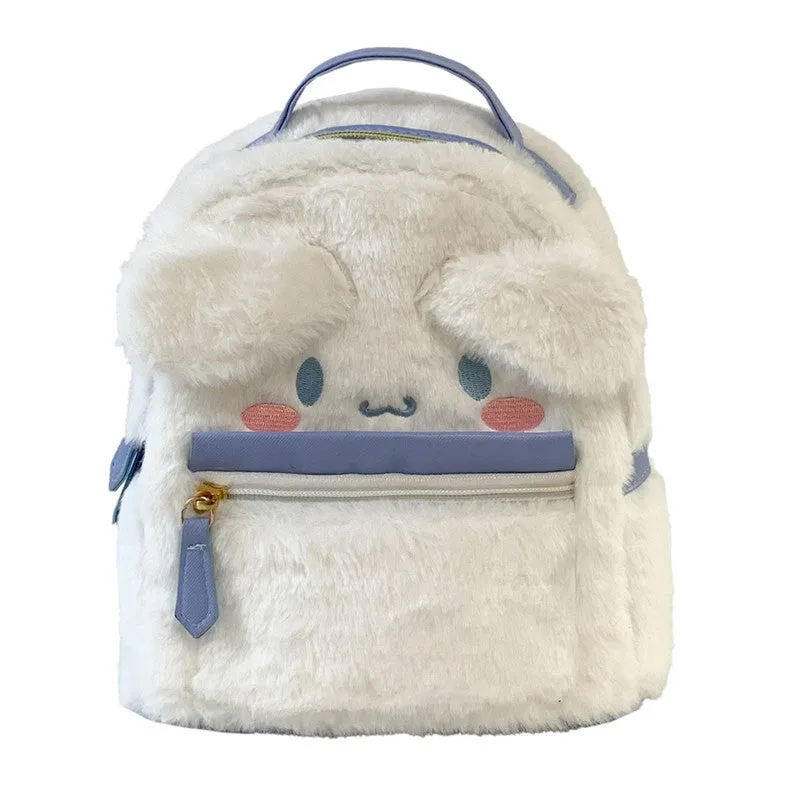 Cartoon Plush Cute Girlish Ugly Big Ears Backpacks