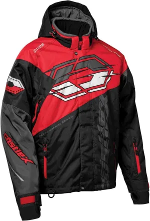 Castle X Men's Code Jacket in Red/Black/Charcoal, Size Medium