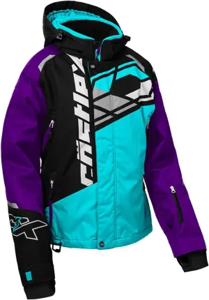 Castle X Women's Code G4 Snowmobile Jacket (Turquoise/Grape/Black - Medium)