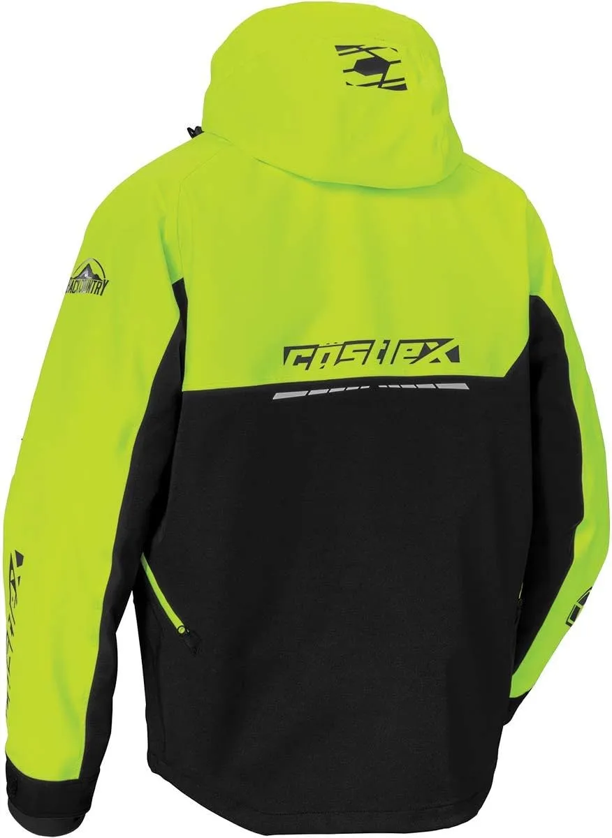 CastleX Men's Flex Jacket in Black/Hi-Vis, Size Medium