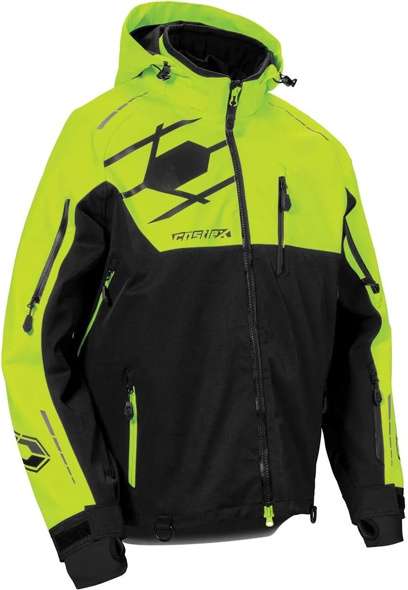 CastleX Men's Flex Jacket in Black/Hi-Vis, Size Medium