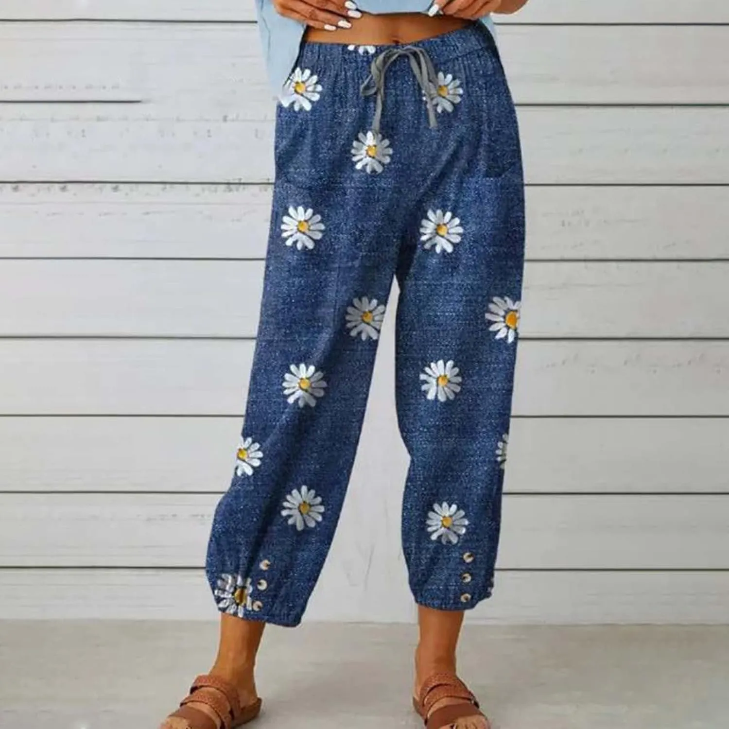 Casual Linen Pants for Women Wide Leg Long Pant Trousers with Pocket Comfy Casual Linen Clothes Women Linen for Women