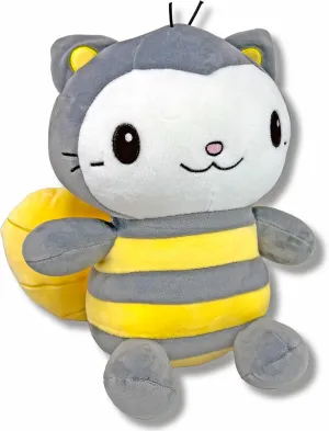 Cece The Cat-Bee Plush Toy - 11in Kawaii Stuffed Animal for Kids - Children's Book Character