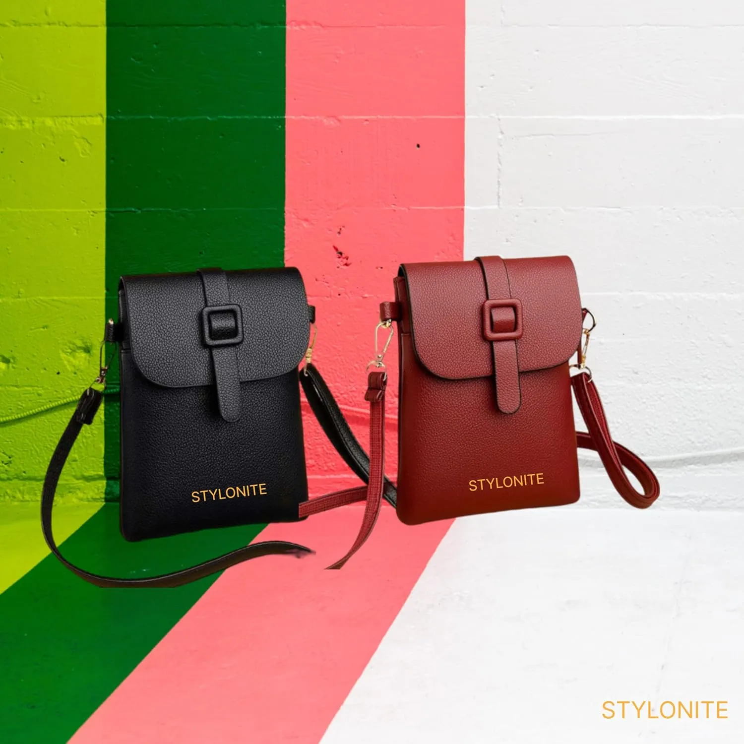 Cell Phone Purse Small Crossbody Bags for Women Vegan Faux Leather Wallet Purse