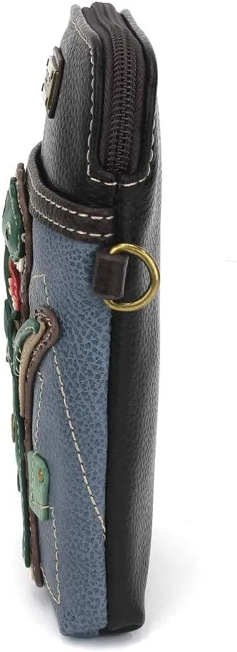 CHALA Cell Phone Crossbody Purse-Women PU Leather/Canvas Multicolor Handbag with Adjustable Strap