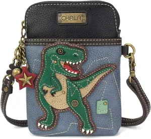 CHALA Cell Phone Crossbody Purse-Women PU Leather/Canvas Multicolor Handbag with Adjustable Strap
