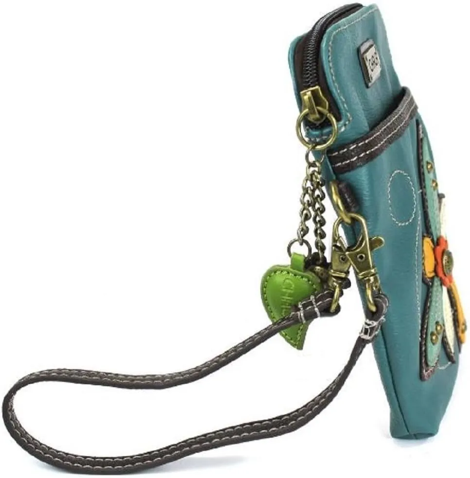 CHALA Cell Phone Crossbody Purse-Women PU Leather/Canvas Multicolor Handbag with Adjustable Strap