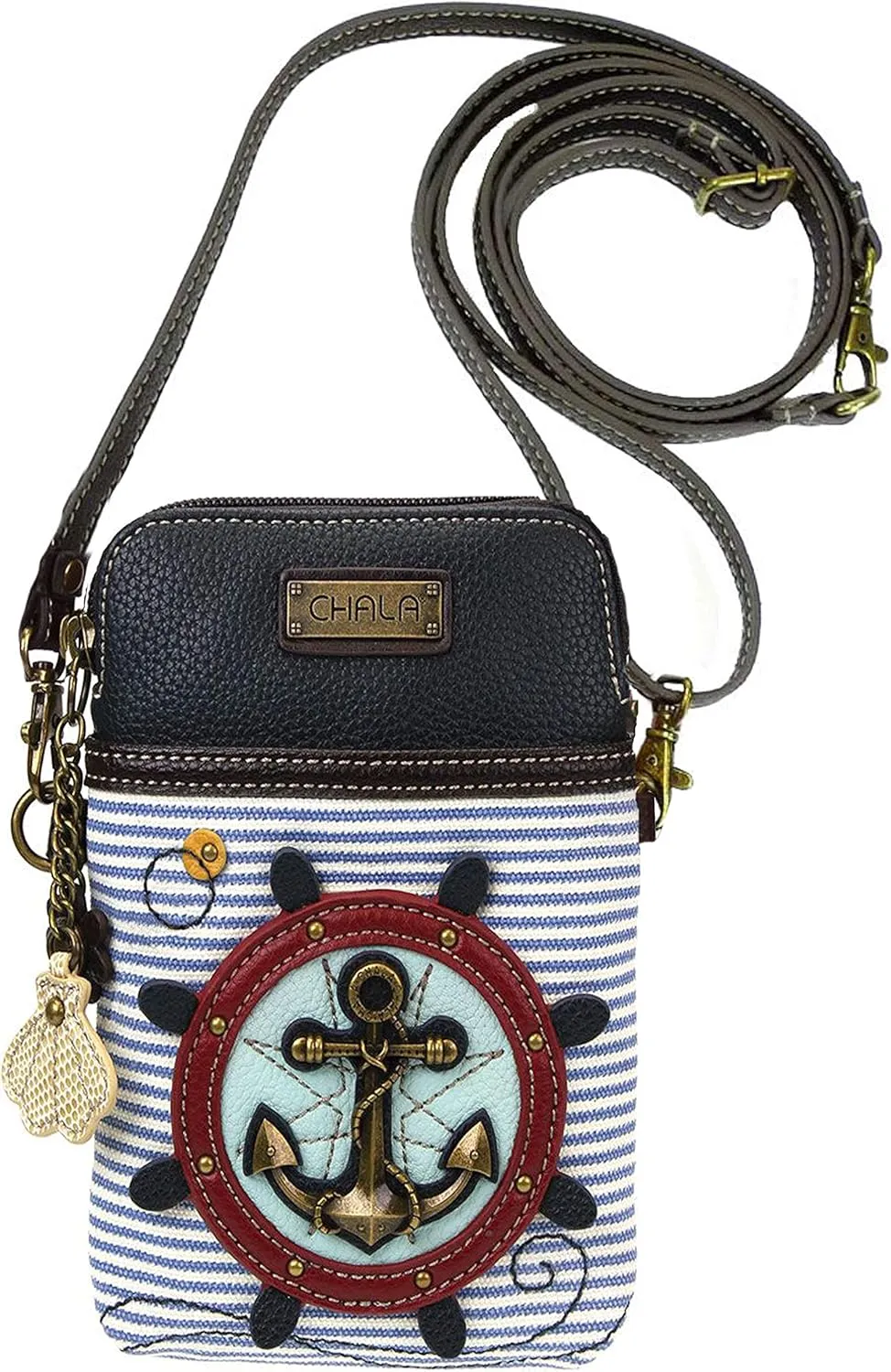 Chala Handbags Anchor Cellphone Crossbody Handbag