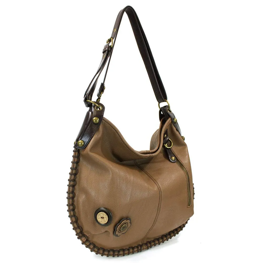 CHALA Yorkshire Terrier 's Gift Collection | Yorkie Theme Handbag/Keyfob/Wallet (Yorkie Hobo Brown)