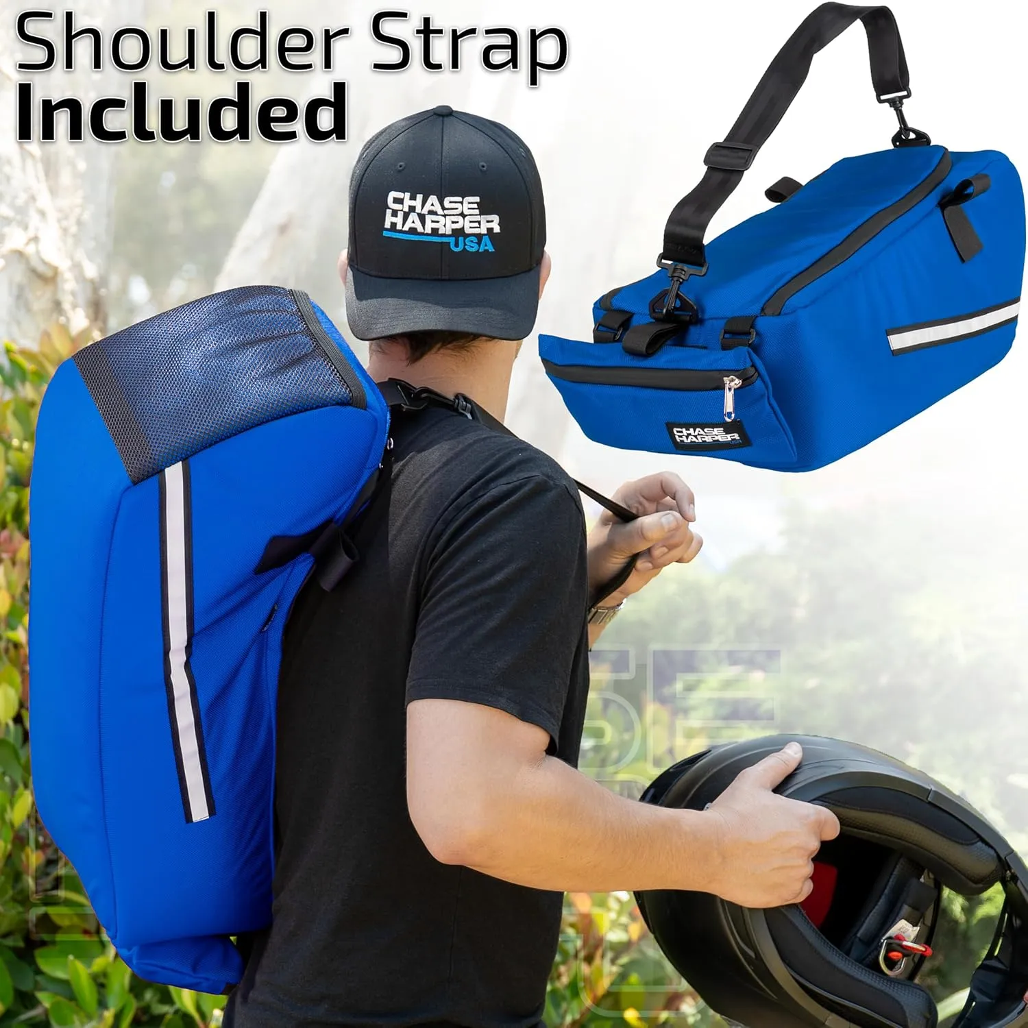 Chase HarperUSA 5000 Under The Seat Bag - 2020 Model - Compatible with All Honda Ruckus Model Years - Water and Tear-Resistant Industrial Grade Ballistic Nylon-Blue