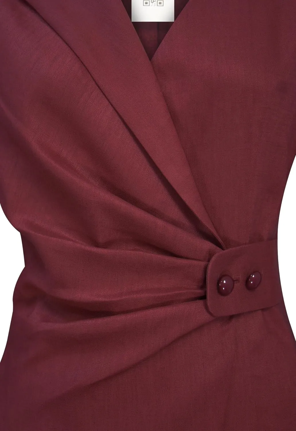 CHIC STAR Womens Linen Wrap Dress
