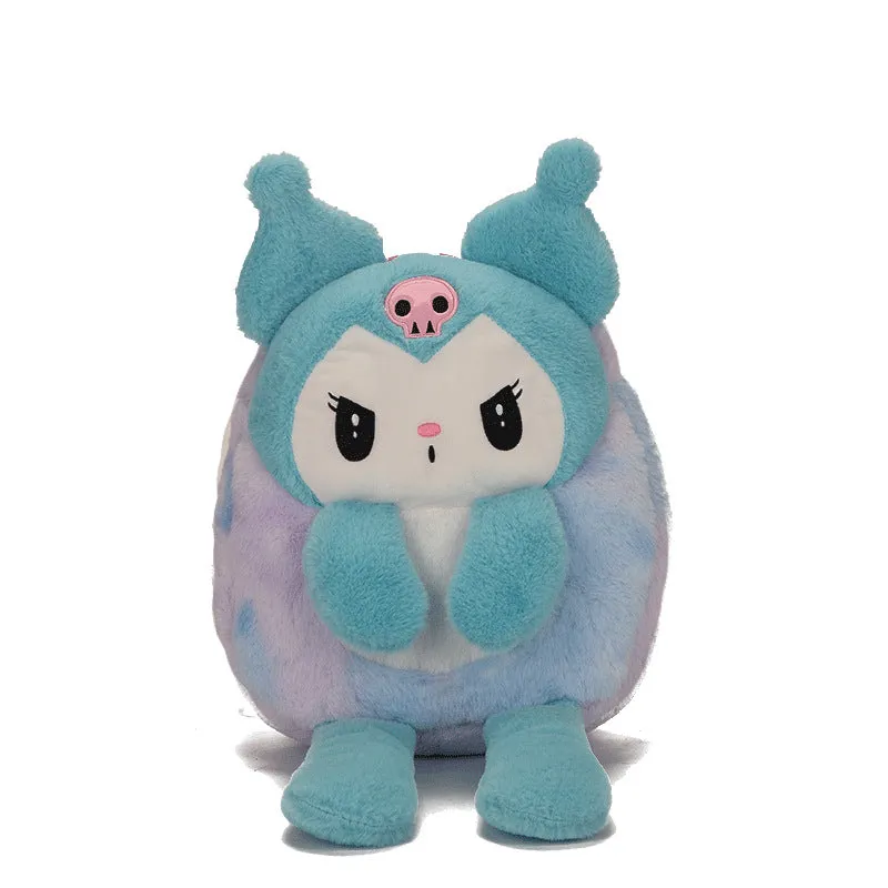 Children's Cartoon Cute Plush Clow Long Leg Backpacks