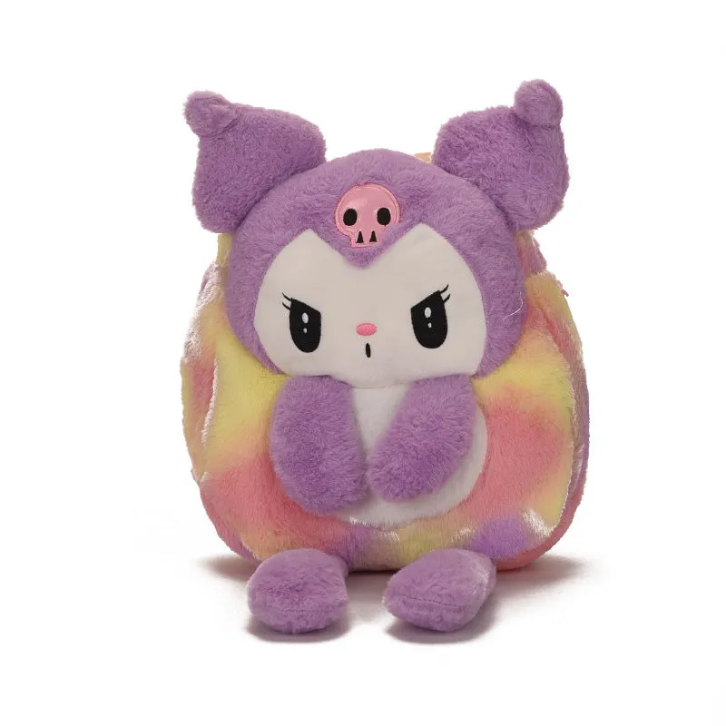 Children's Cartoon Cute Plush Clow Long Leg Backpacks
