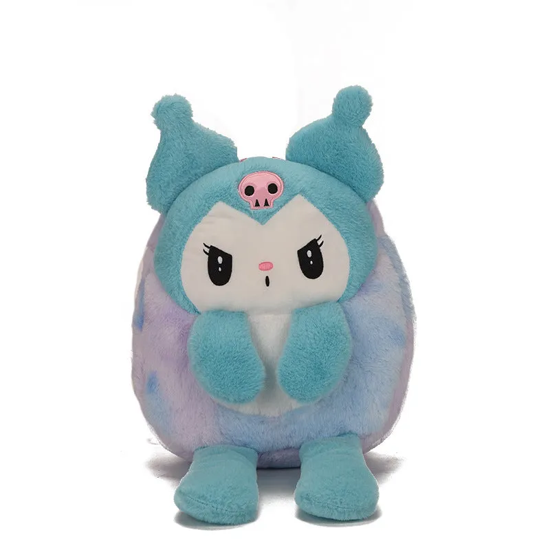Children's Cartoon Cute Plush Clow Long Leg Backpacks