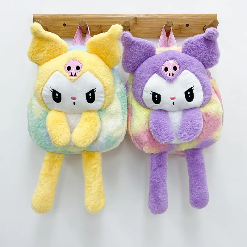 Children's Cartoon Cute Plush Clow Long Leg Backpacks