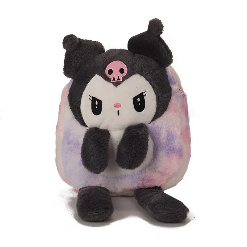 Children's Cartoon Cute Plush Clow Long Leg Backpacks