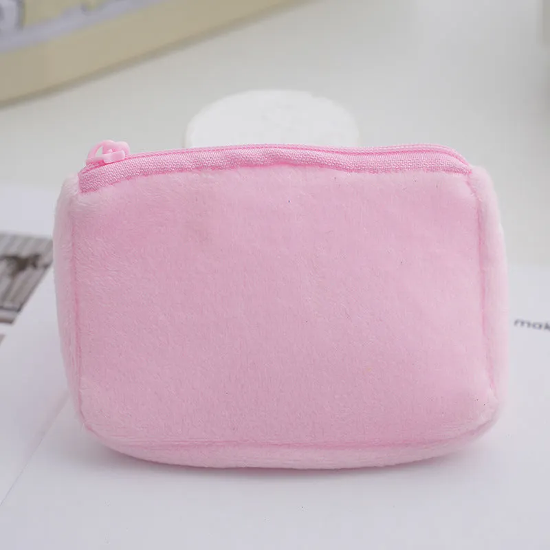 Children's Cartoon Plush Cute Pudding Dog Cat Coin Purses