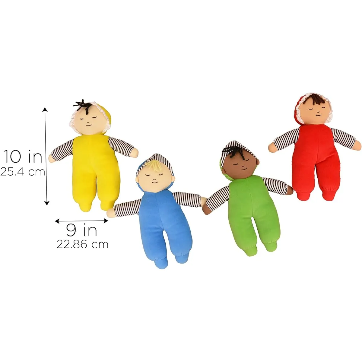 Children's Factory CF100-003 10 in. Babies First Dolls- Set of 4 Doll Figures (Parallel Import)