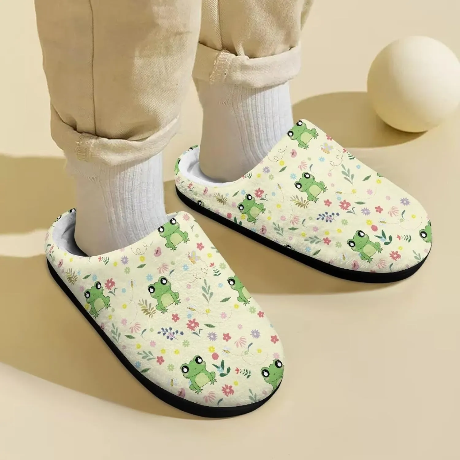 Children's Home Cotton Slippers for Winter Daily or Holiday Decoration Plush Warm