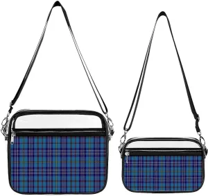 Citadel Military Academy Tartan Transparent Cross Bag Two-piece Set