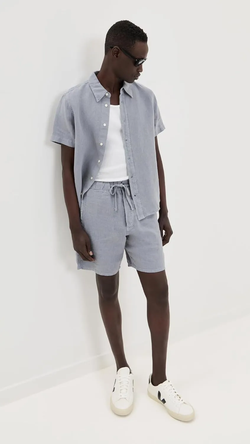 Citizens of Humanity Men's Drawstring Linen Deck Shorts