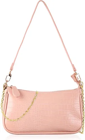 Classic Vegan Leather Crossbody Handbag - Quilted Shoulder Bag Rectangle Camera Travel Purse Satchel, Round Messenger