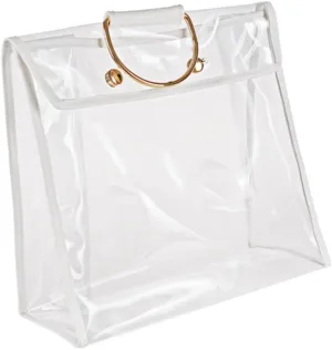 Clear Handbag Organizer Transparent Bag Holder Protector with Hook for Dust Storage and Stylish Closet Decoration