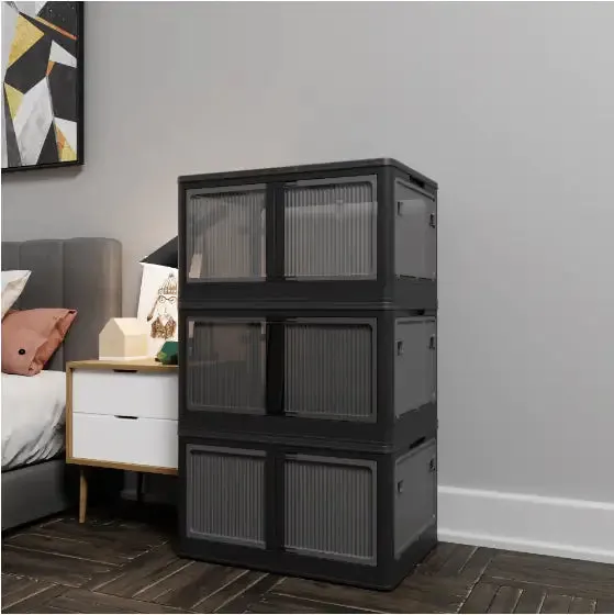 Clear Stackable Storage Box – Set of 2