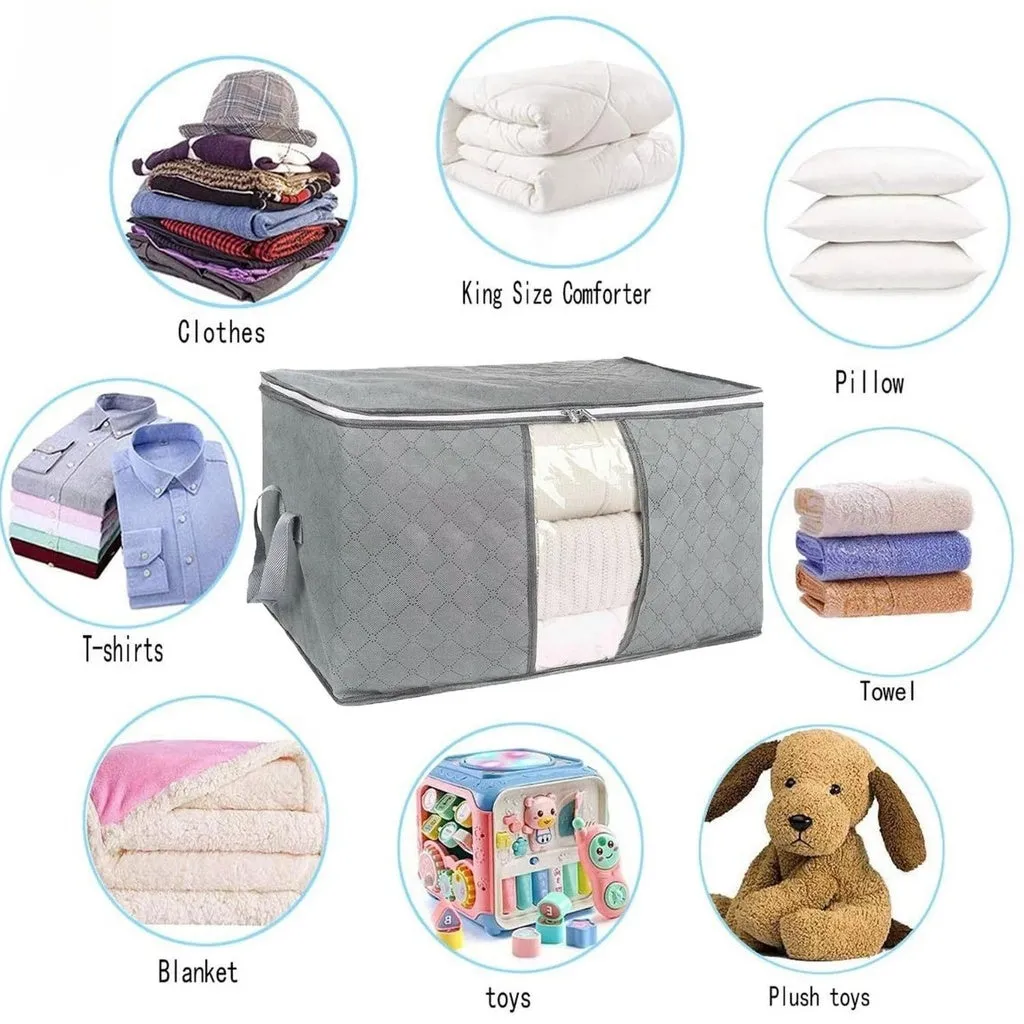 Clothes Storage Bag - Pack of 5 - 90L