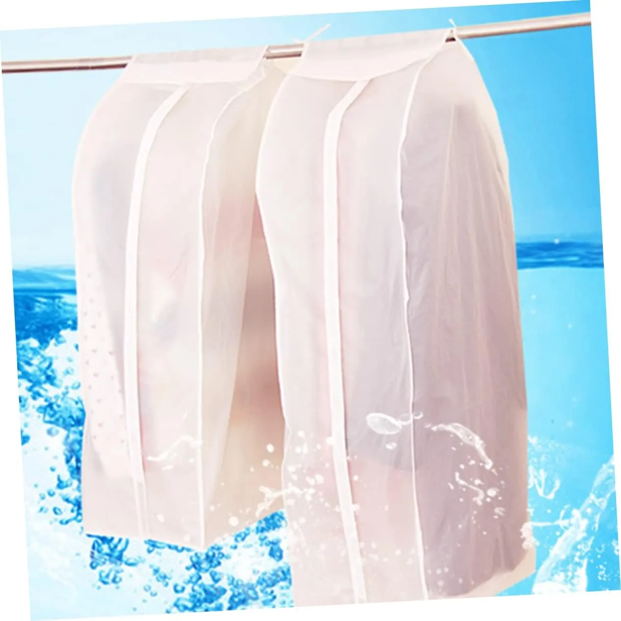 Clothing Cover 60x30x110cm 1pc White Bag Suit Storage Bag Anti Crease Clothes Organizer