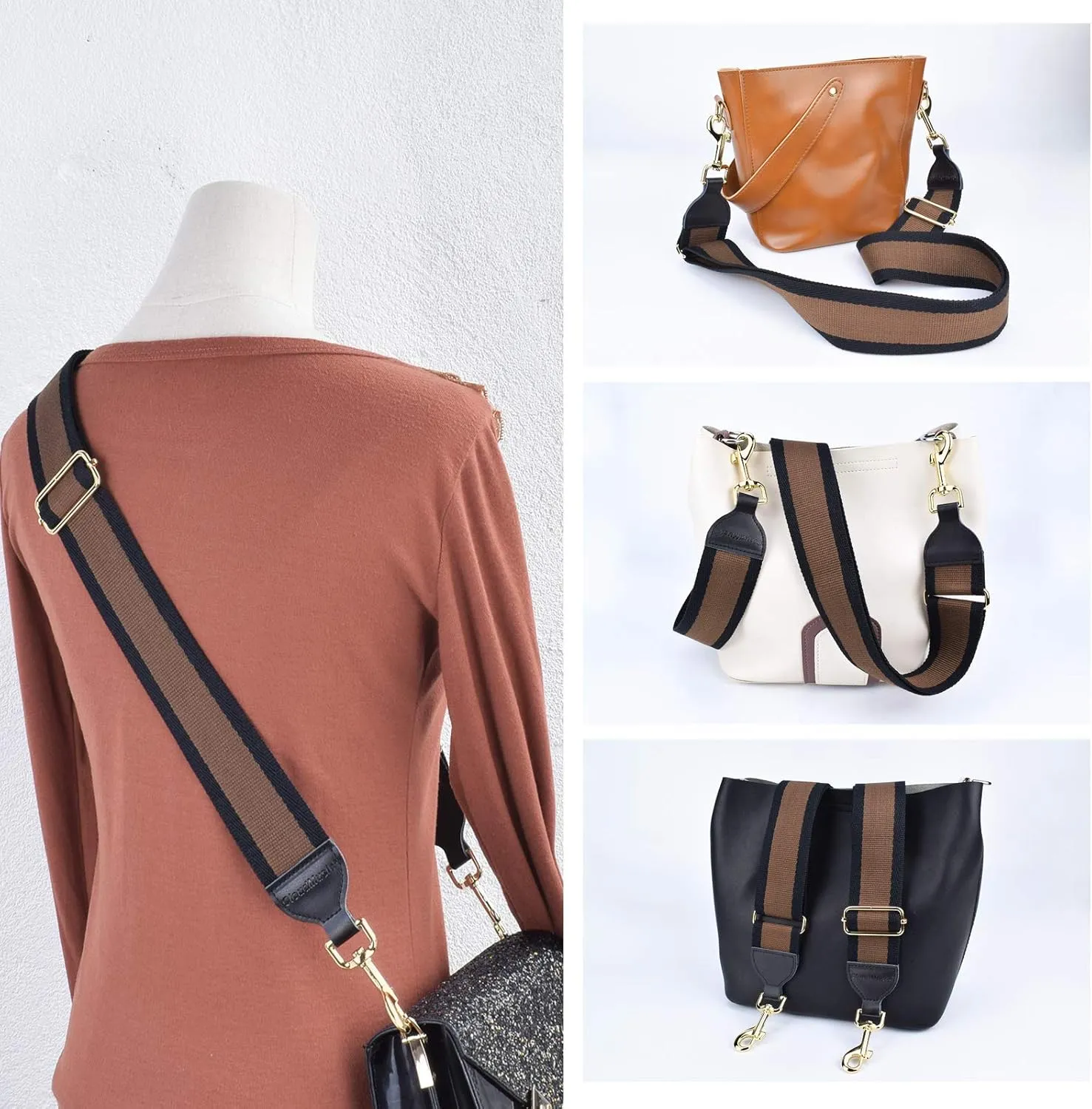 CLOUDMUSIC Handbag Strap Replacement Shoulder Crossbody Strap Purse Strap For Women Girls