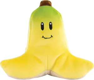 Club Mocchi-Mocchi- Mario Kart Plush - Banana Plushie - Squishy Mario Plushies - Plush Collectible Mario Toys - Soft Plush Toys and Mario Room Decor - 6 inch, Yellow